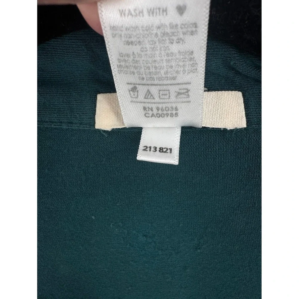 Eberjey Gisele Long Sleeve Pajama Set Green Tree Print Modal Jersey Large